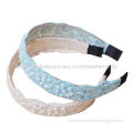Elegance Lace and Imitation Pearls Decorated Hairbands in Various Colors